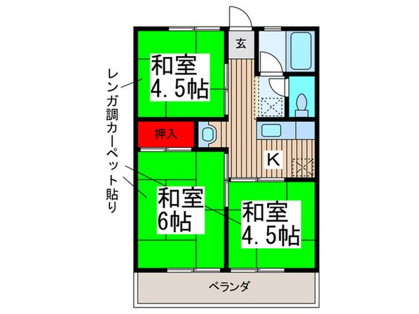 シティハイムサンシャインの物件間取画像